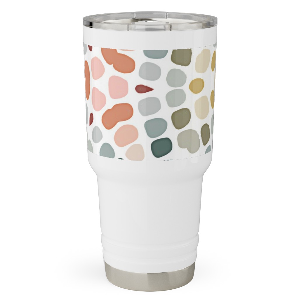 Abstract Mosaic - Multi Travel Tumbler, 30oz, Multicolor