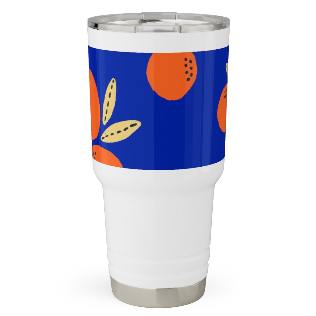 Clemantine - Blue Travel Tumbler, 30oz, Blue, True Blue