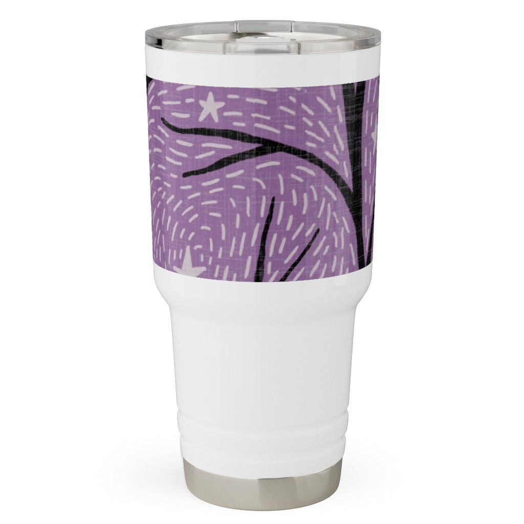 Spooky Night - Purple Travel Tumbler, 30oz, Purple