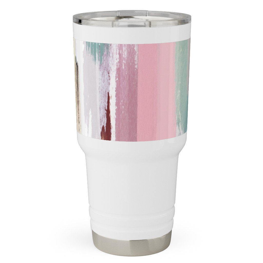 Color Memories - Multi Pastel Travel Tumbler, 30oz, Multicolor