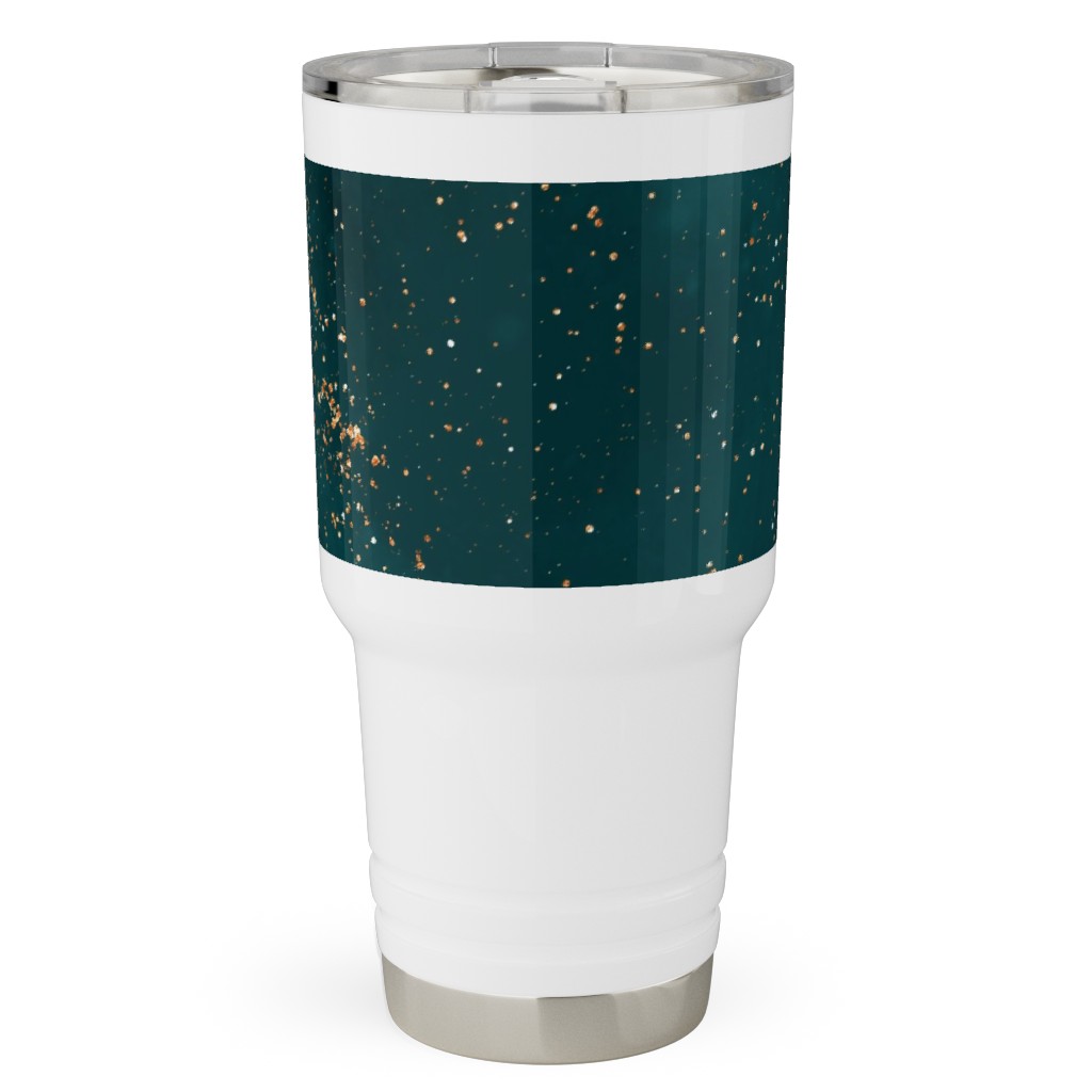 Stardust - Green Travel Tumbler, 30oz, Green