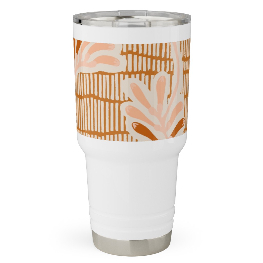 Kangaroo Paw - Floral Travel Tumbler, 30oz, Pink, Bright Pink