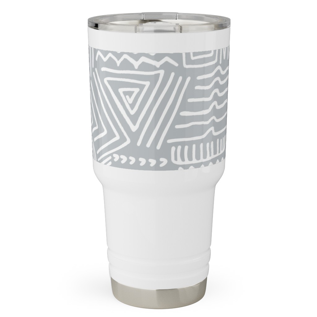 Spirited - Gray Travel Tumbler, 30oz, Gray