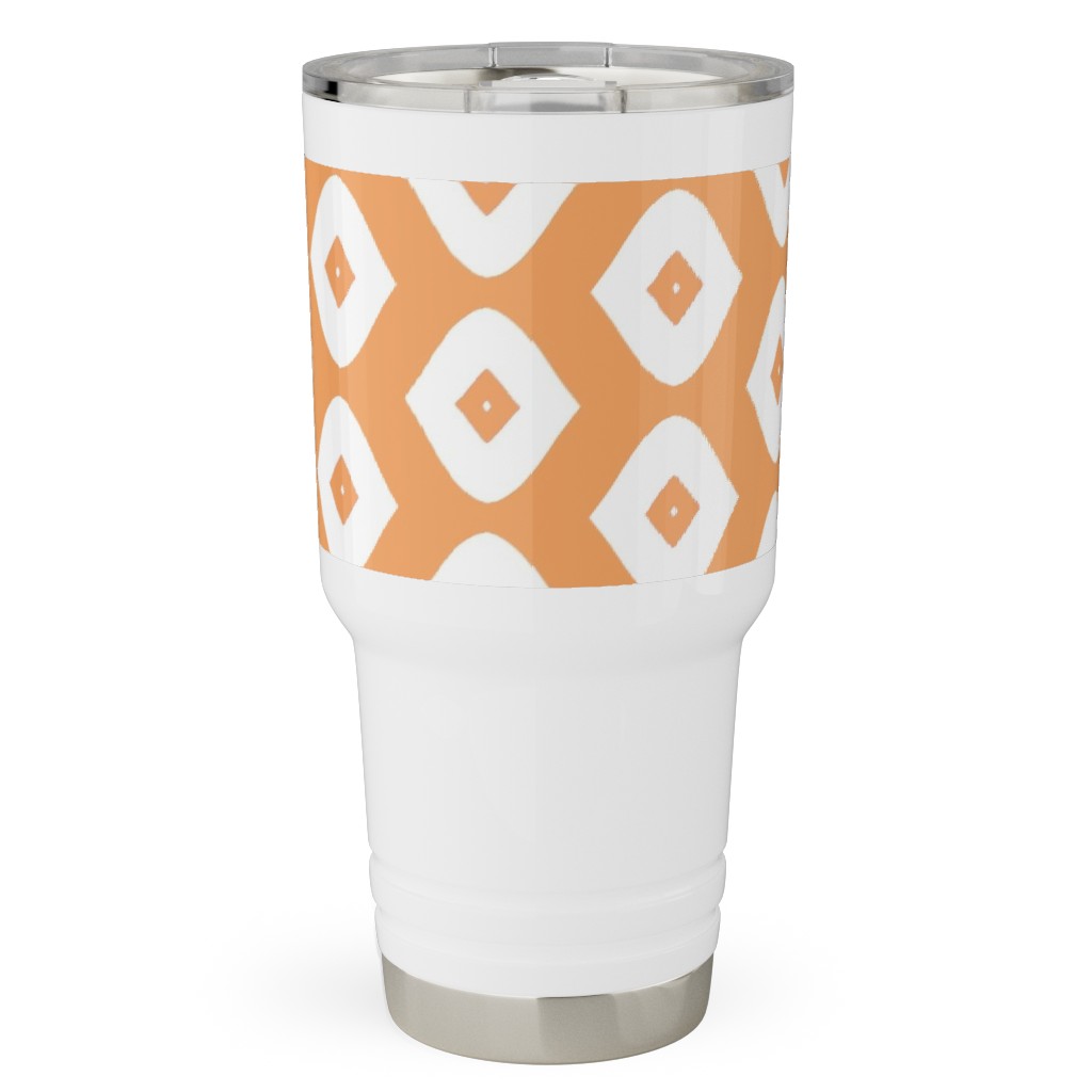 Diamond Girl - Orange Travel Tumbler, 30oz, Orange, Orange