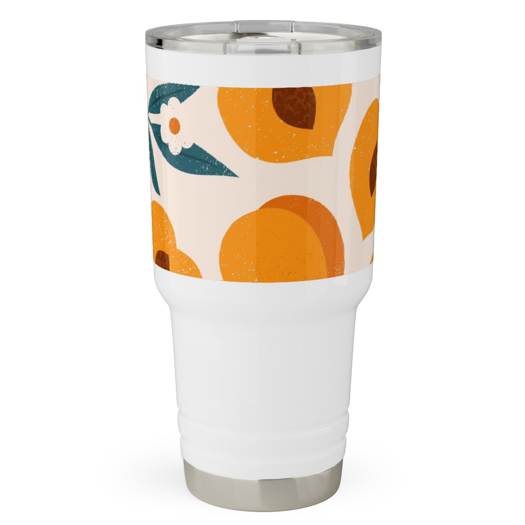 Summer Peches - Orange Travel Tumbler, 30oz, Orange, Orange