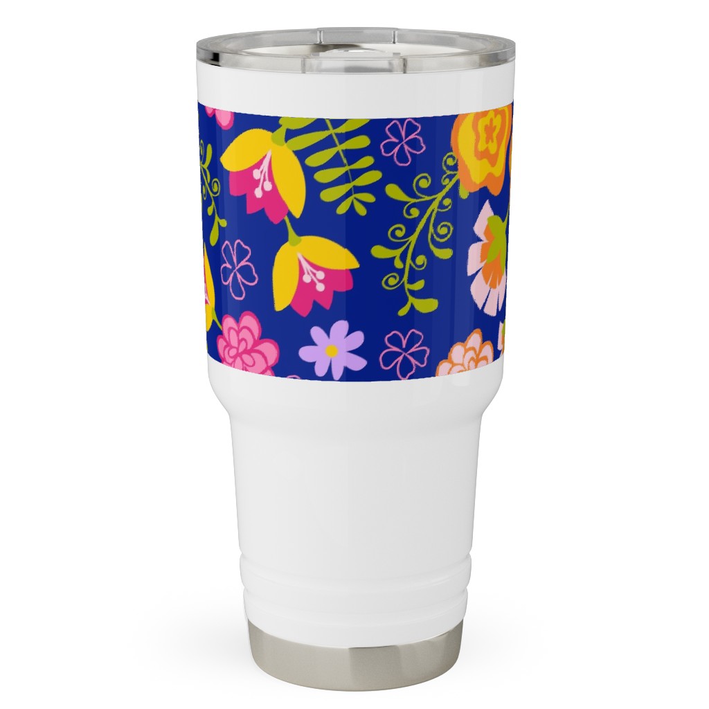 Fiesta Flowers - Multi Travel Tumbler, 30oz, Multicolor