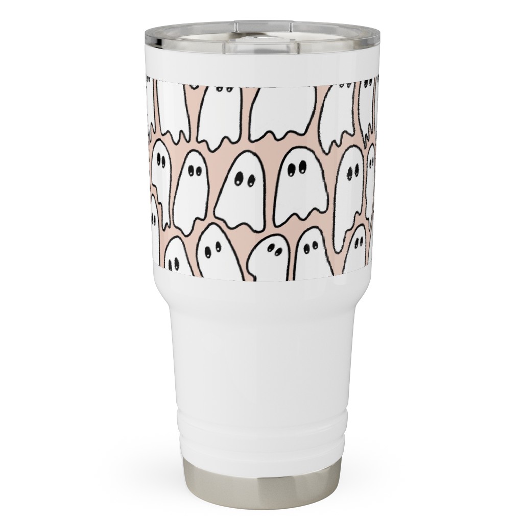 Ghosted Travel Tumbler, 30oz, Pink, Ballet Slipper