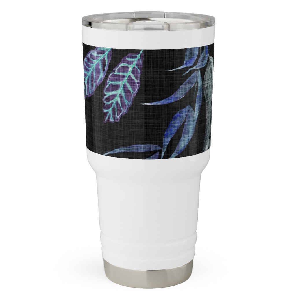 Phantasmagorial Jungle Travel Tumbler, 30oz, Black, Black