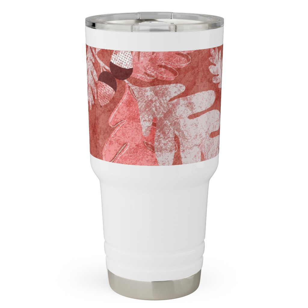 Oak Forest - Red Travel Tumbler, 30oz, Red