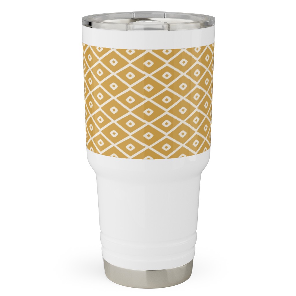 Pinecone Geo - Golden Travel Tumbler, 30oz, Yellow, Classic Yellow