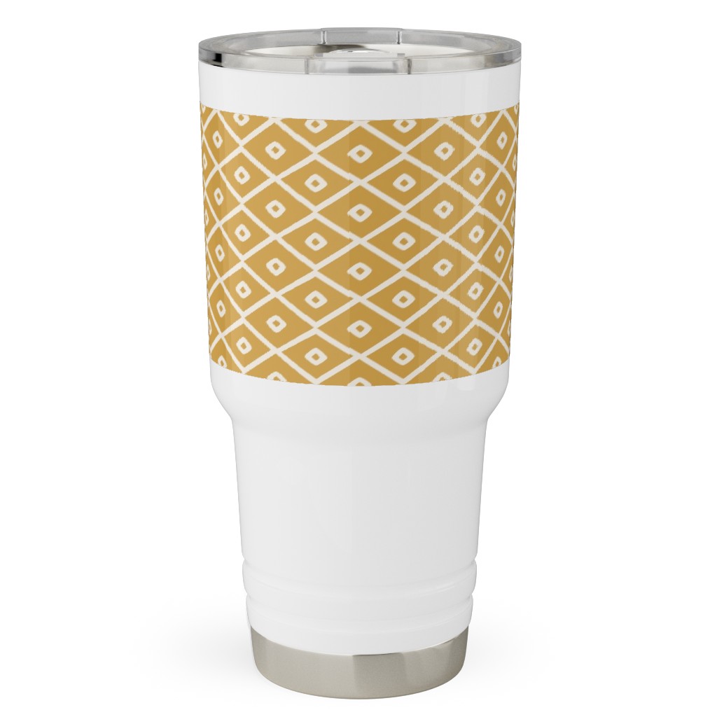 Pinecone Geo - Golden Travel Tumbler, 30oz, Yellow