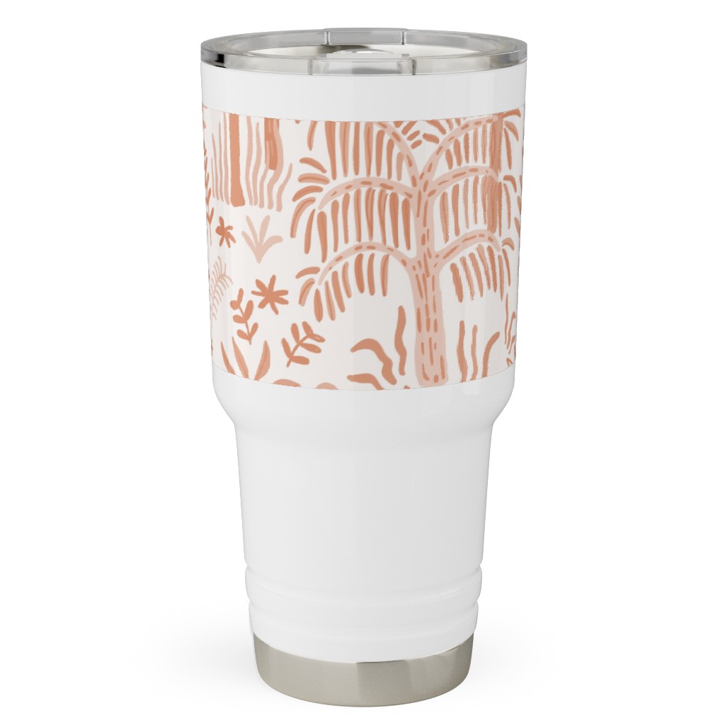 Indian Garden - Peachy Travel Tumbler, 30oz, Pink