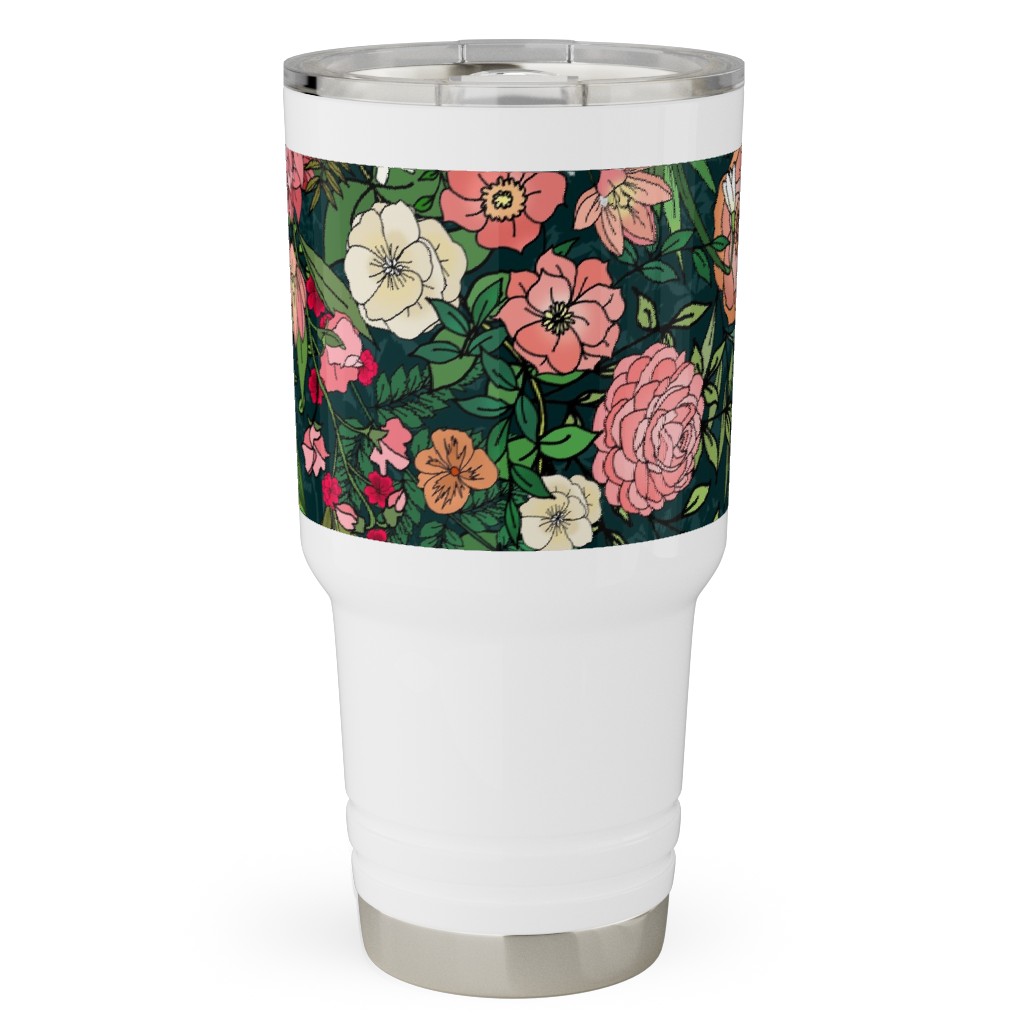 Secret Garden - Multi Travel Tumbler, 30oz, Multicolor