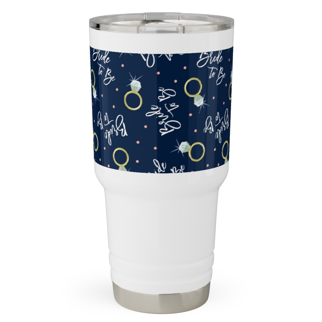 Bride To Be - Navy Travel Tumbler, 30oz, Blue