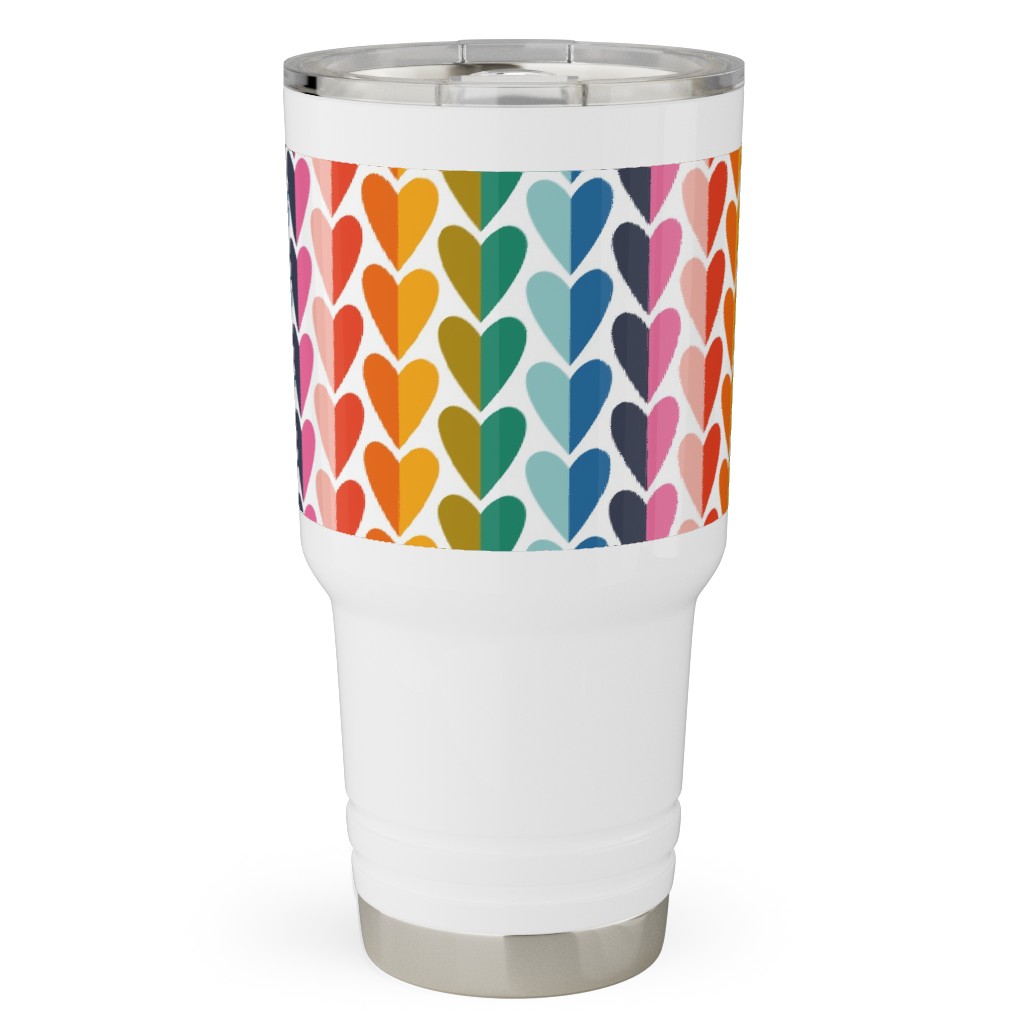 Rainbow of Love - Multi Travel Tumbler, 30oz, Multicolor