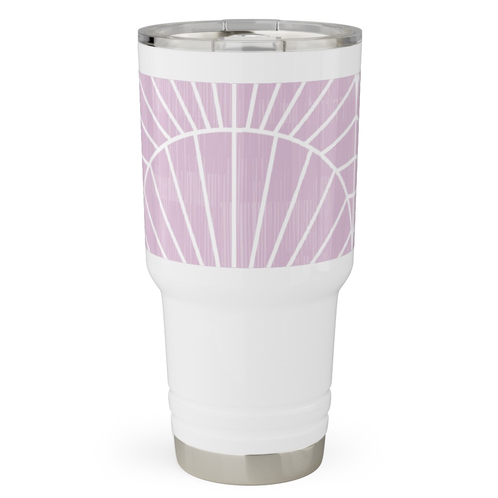 Art Deco Fields - Lavender Travel Tumbler, 30oz, Purple