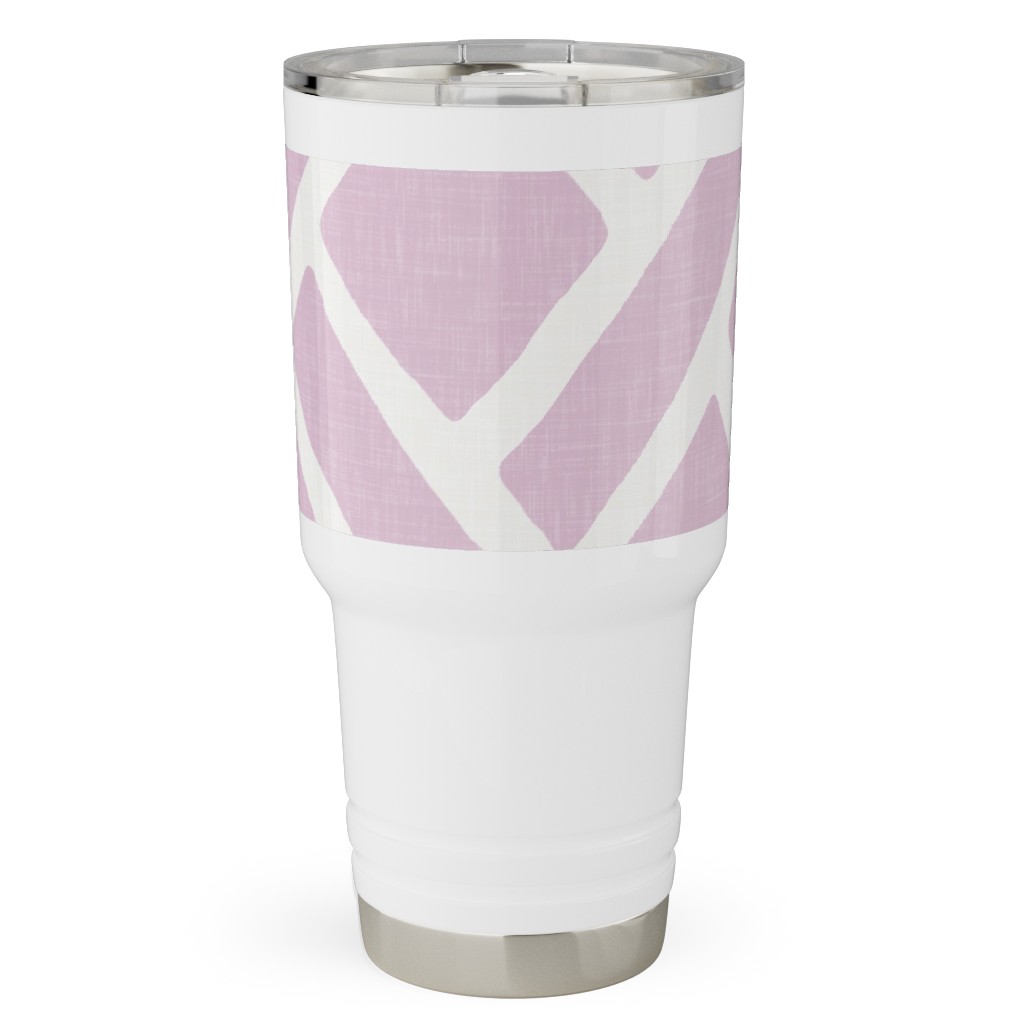 Savannah Trellis Travel Tumbler, 30oz, Purple