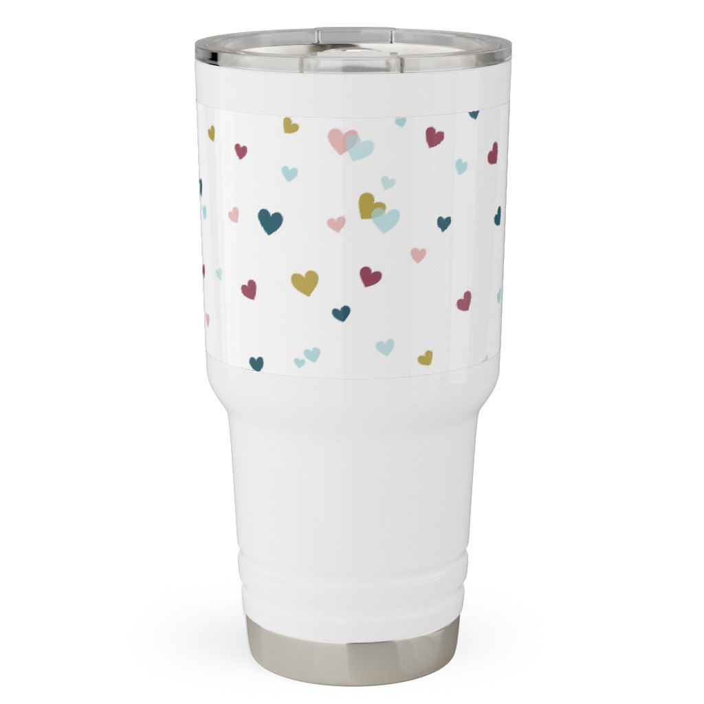 Multicolored Hearts Valentine's Day Cup Tumbler