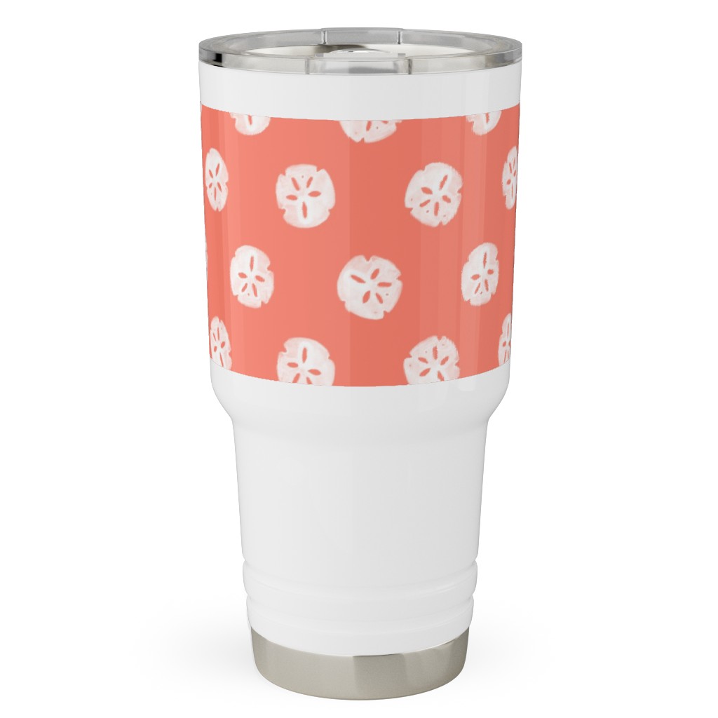 Sand Dollars - Coral Travel Tumbler, 30oz, Orange