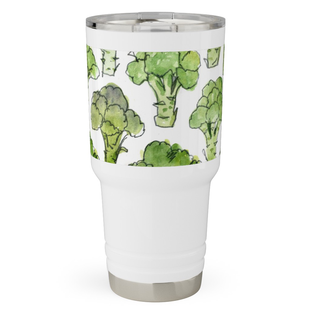 Broccoli - Green Travel Tumbler, 30oz, Green