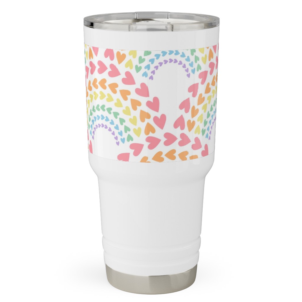 Rainbow Love Travel Tumbler, 30oz, Multicolor, Penelope