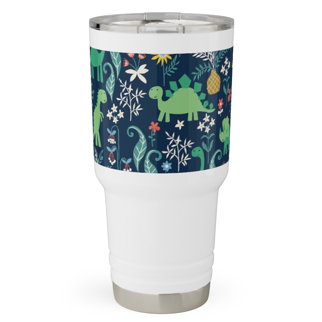 Dino Garden Travel Tumbler, 30oz, Multicolor, Park Night