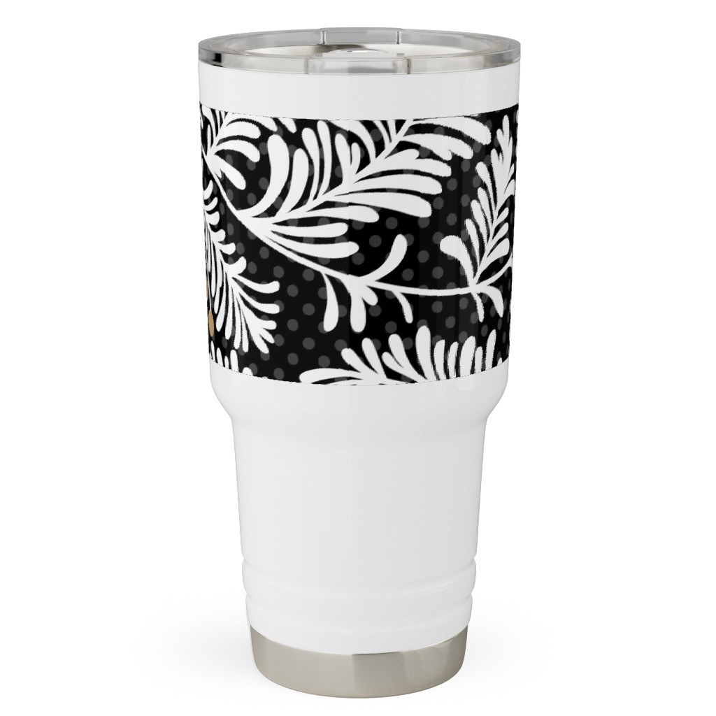 Winter Branches Travel Tumbler, 30oz, Black