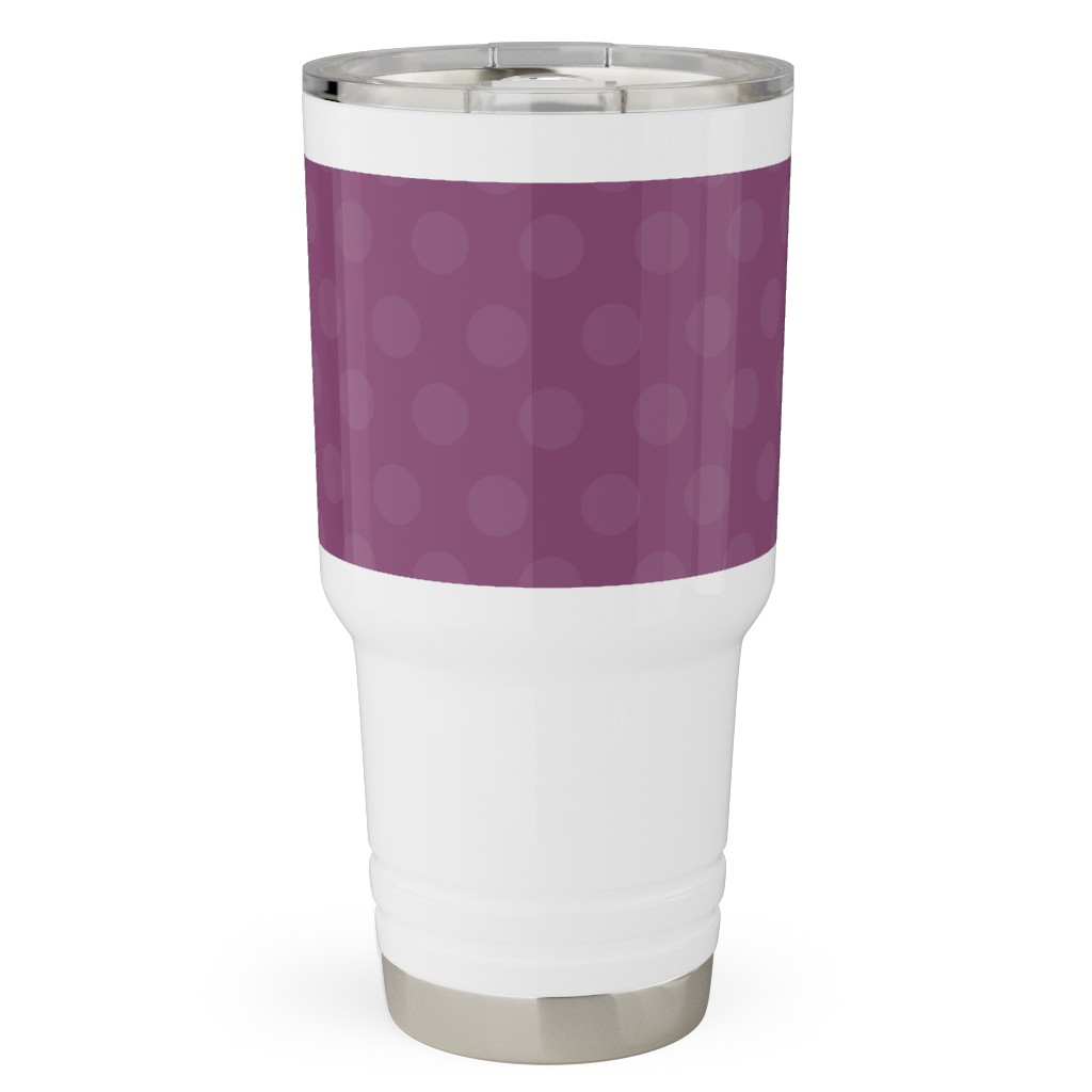 Bubbles - Purple Travel Tumbler, 30oz, Purple