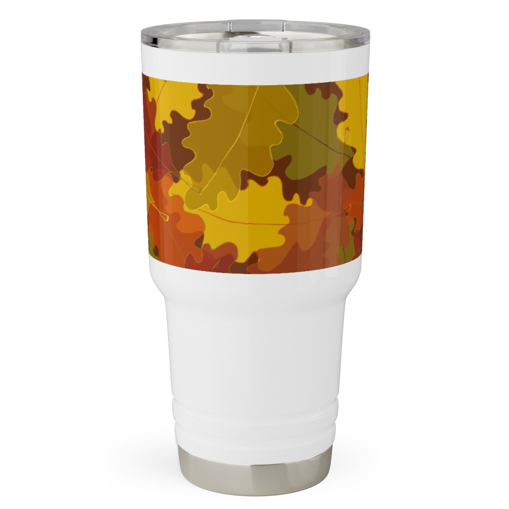 Oak Pile Travel Tumbler, 30oz, Orange, Orange