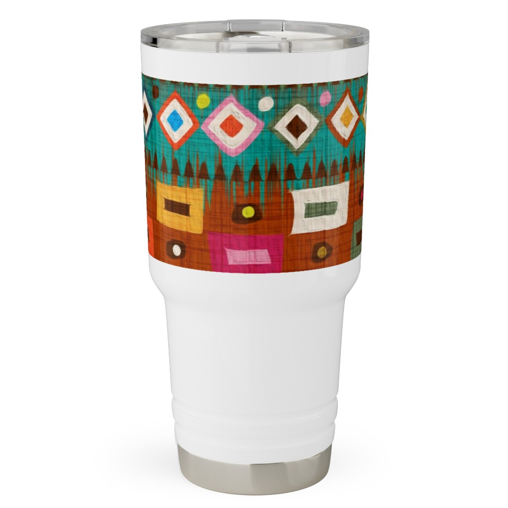 Niger Colors - Multi Travel Tumbler, 30oz, Multicolor