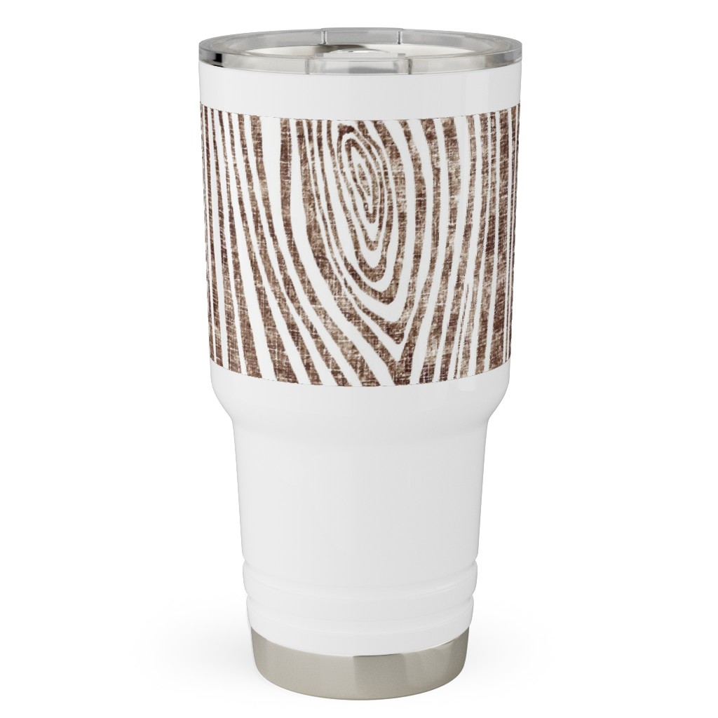 Woodgrain Driftwood Travel Tumbler, 30oz, Brown, Cafe