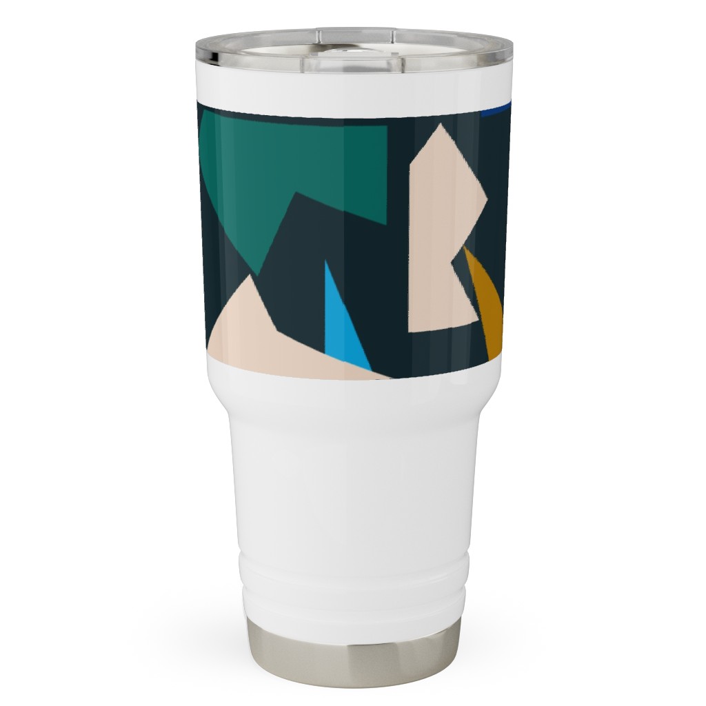 Shape of Things - Multi Travel Tumbler, 30oz, Multicolor
