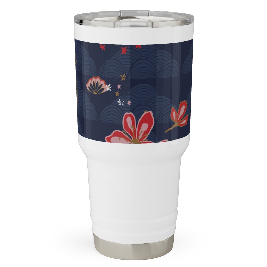 Zen Crane - Multi Travel Tumbler, 30oz, Blue, True Blue