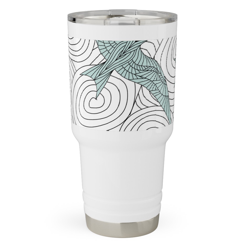 Arctic Flying Terns Travel Tumbler, 30oz, Green, Classic Green