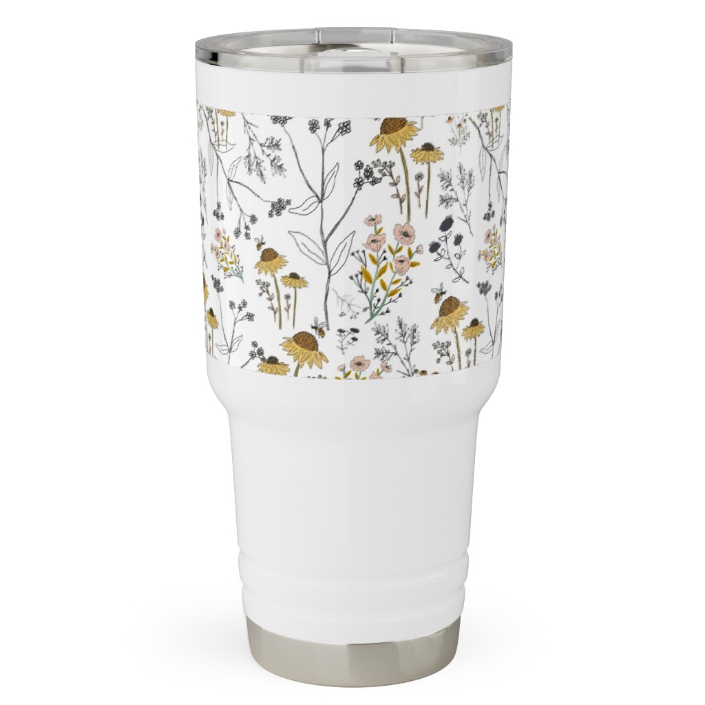 Bee Nice To Me Travel Tumbler, 30oz, Yellow, Classic Yellow