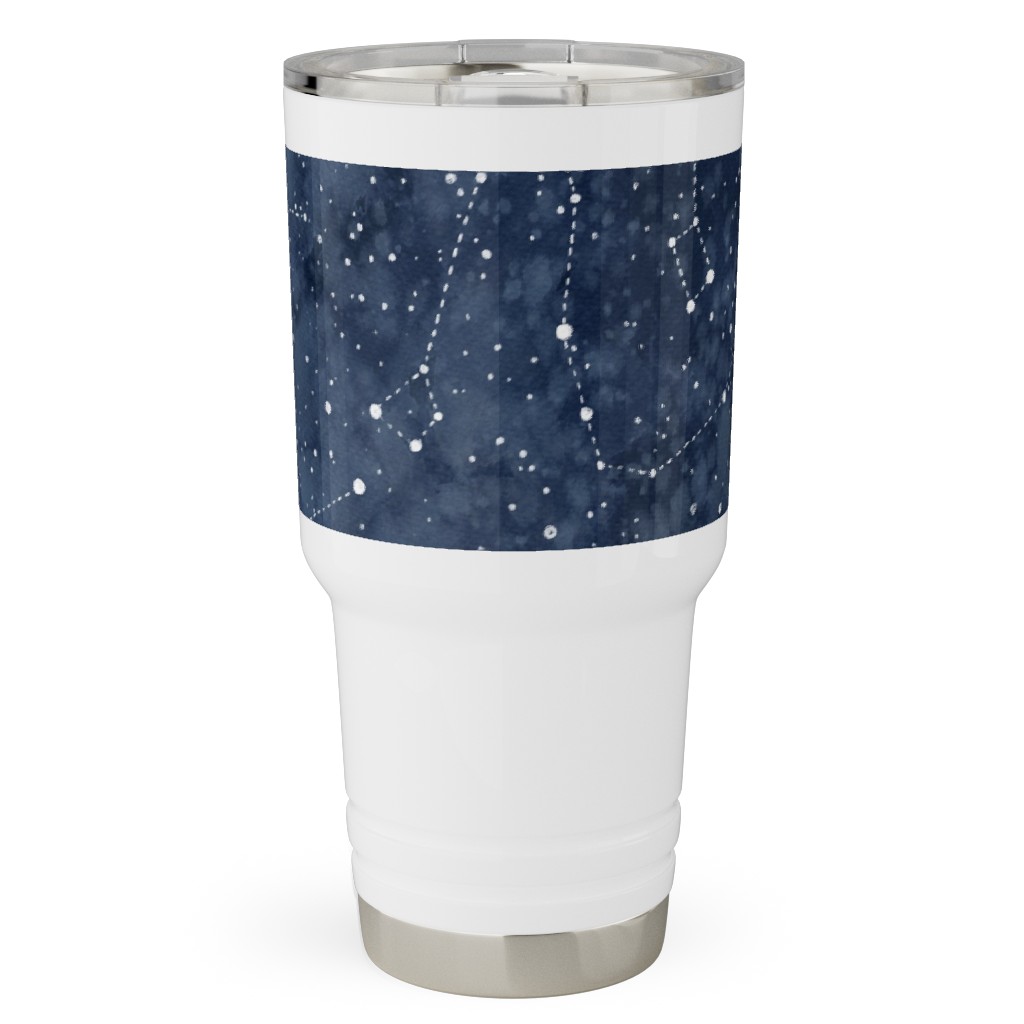 Star Constellations - Blue Travel Tumbler, 30oz, Blue, True Blue