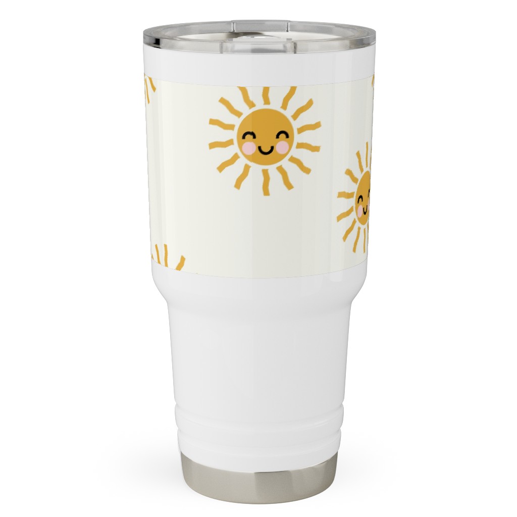 Cute Sunshine - Yellow Travel Tumbler, 30oz, Yellow