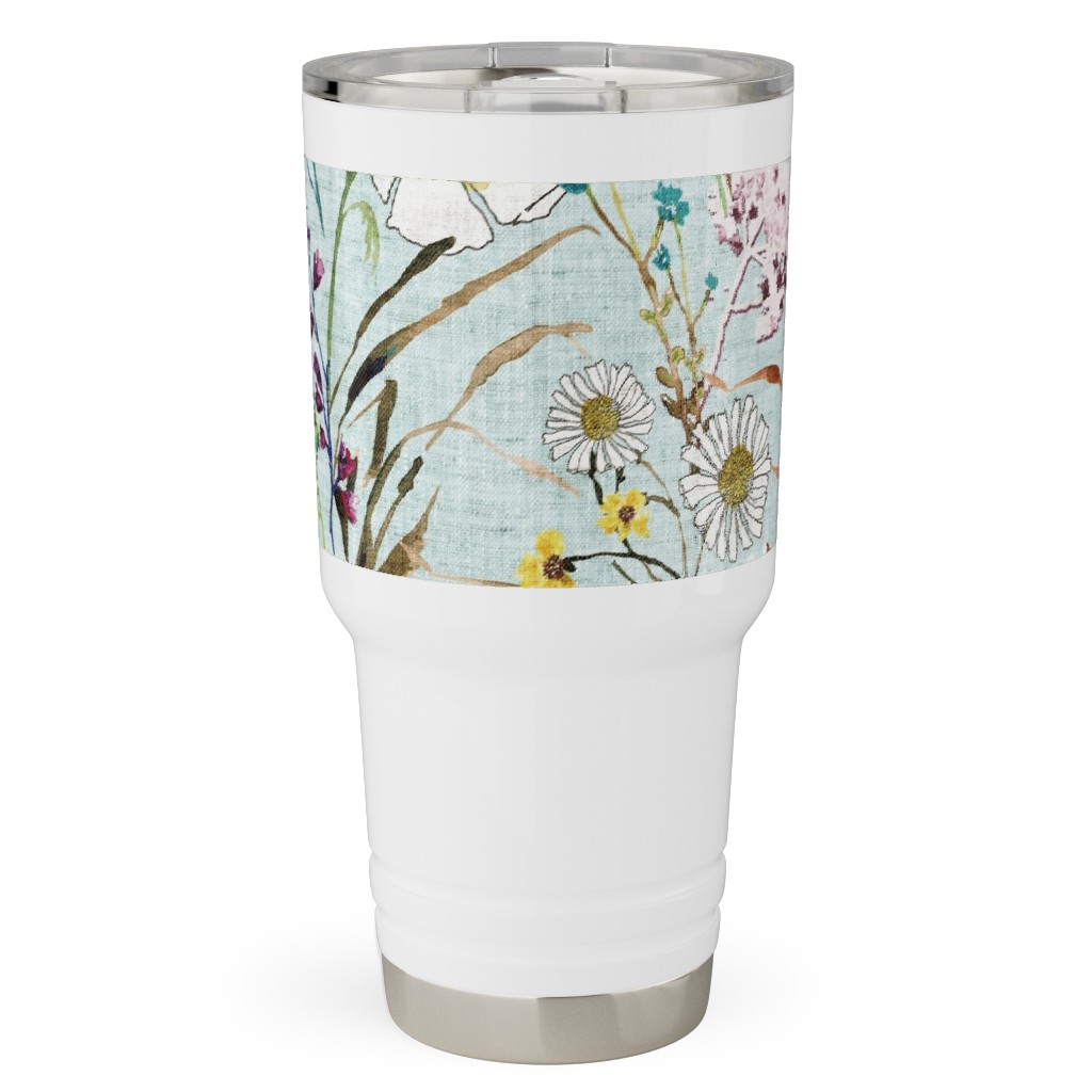Verdure Wildflowers - Multi Travel Tumbler, 30oz, Multicolor