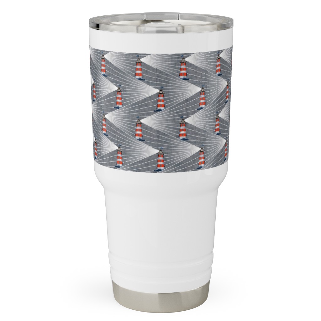 Land Ahoy Travel Tumbler, 30oz, Gray