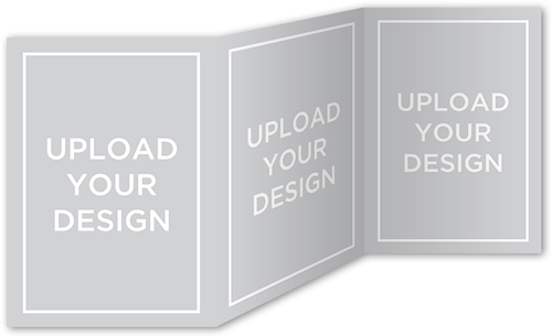 Upload Your Own Design Wedding Card, White, Matte, Folded Smooth Cardstock