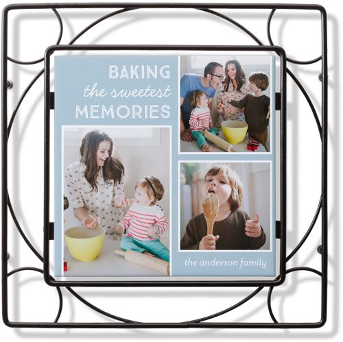 Baking Sweet Memories Trivet, Ceramic, Blue