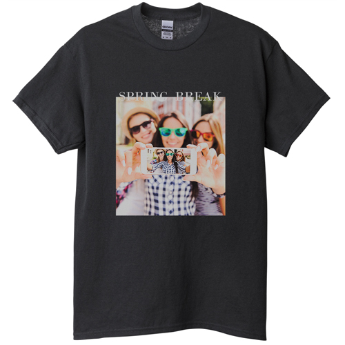 Modern Gallery of One T-shirt, Adult (S), Black, Customizable front, White, white