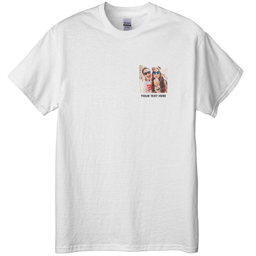 Pocket Gallery of One T-shirt, Adult (M), White, Customizable front, White, white