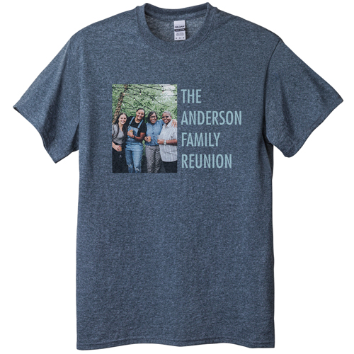 Simple Gallery of One T-shirt, Adult (XL), Gray, Customizable front, White, white