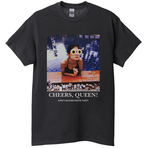 Gallery of One T-shirt, Adult (XXL), Black, Customizable front & back, White, white