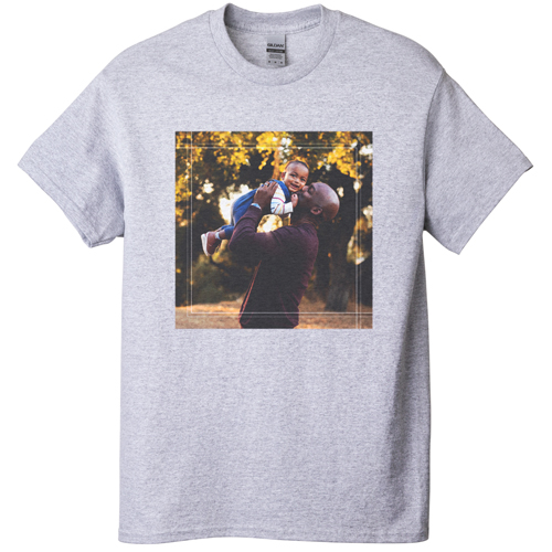 Intersecting Ways T-shirt, Adult (XXL), Gray, Customizable front, White, white