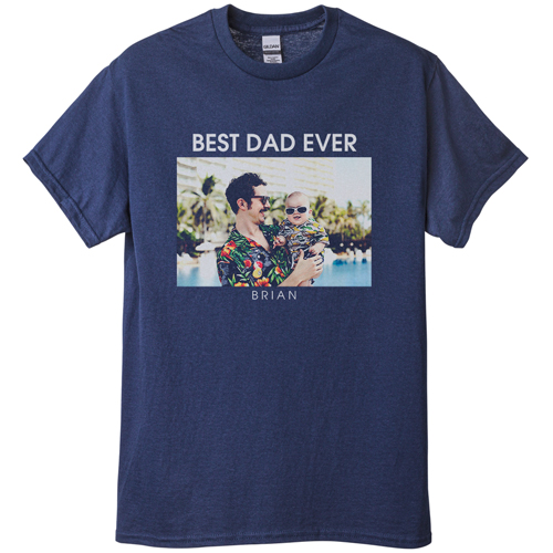 Text Gallery of One T-shirt, Adult (XXL), Navy, Customizable front, White
