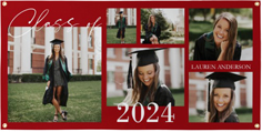 class of collage vinyl banner