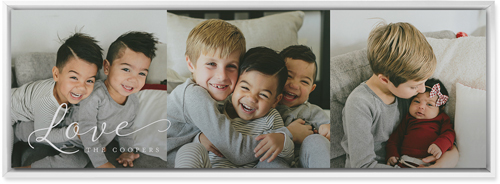 Just Love Pano Trio Wall Art, White, Single piece, Mounted, 12x36, White