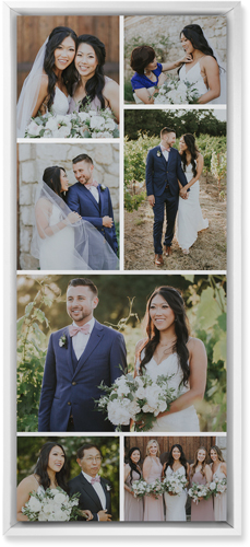 Gallery of Seven Pano Wall Art, White, Single piece, Mounted, 10x24, Multicolor, multi